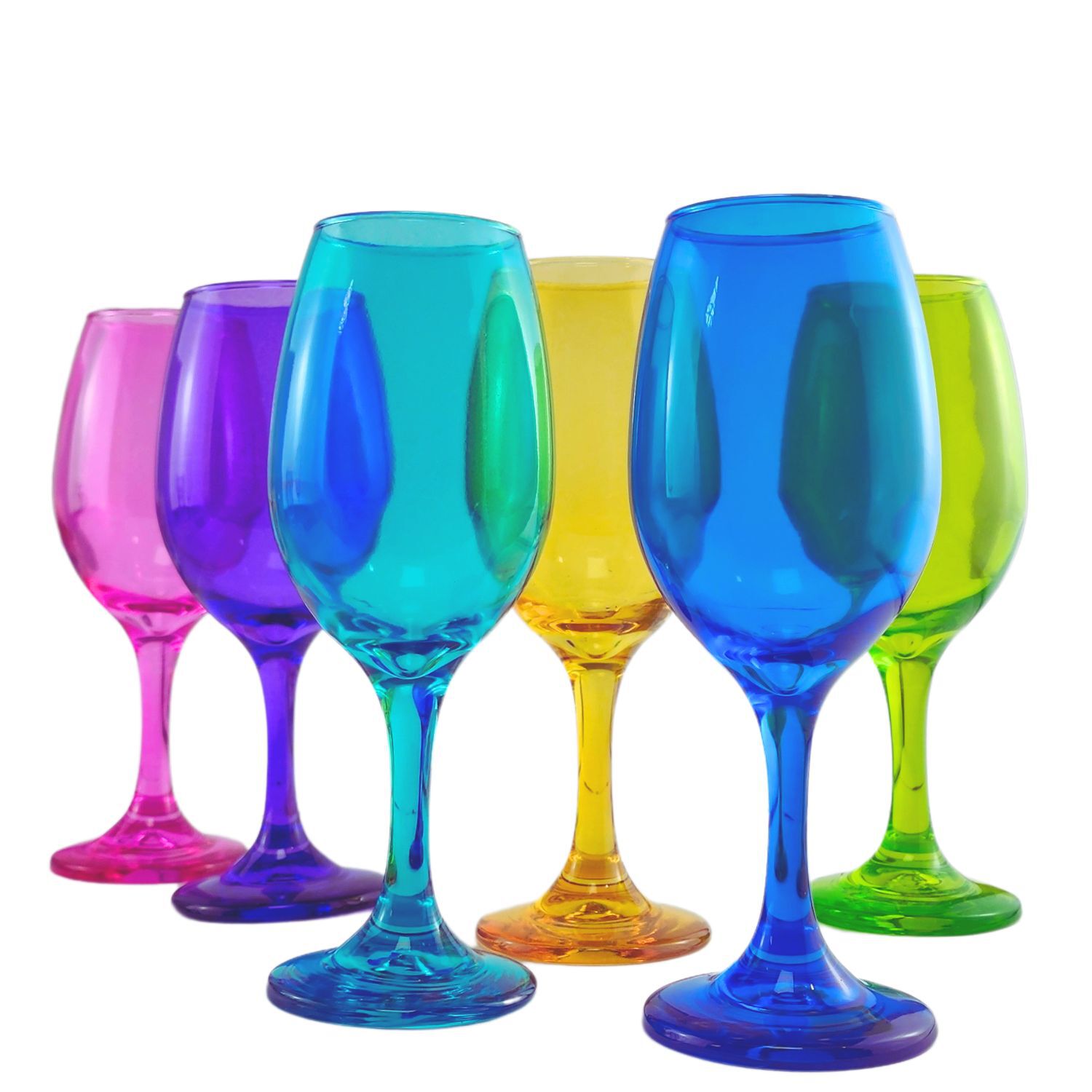 Set 6 Copas Vino Rioja Full Color 386cc Fiesta Celebracion image number 0.0
