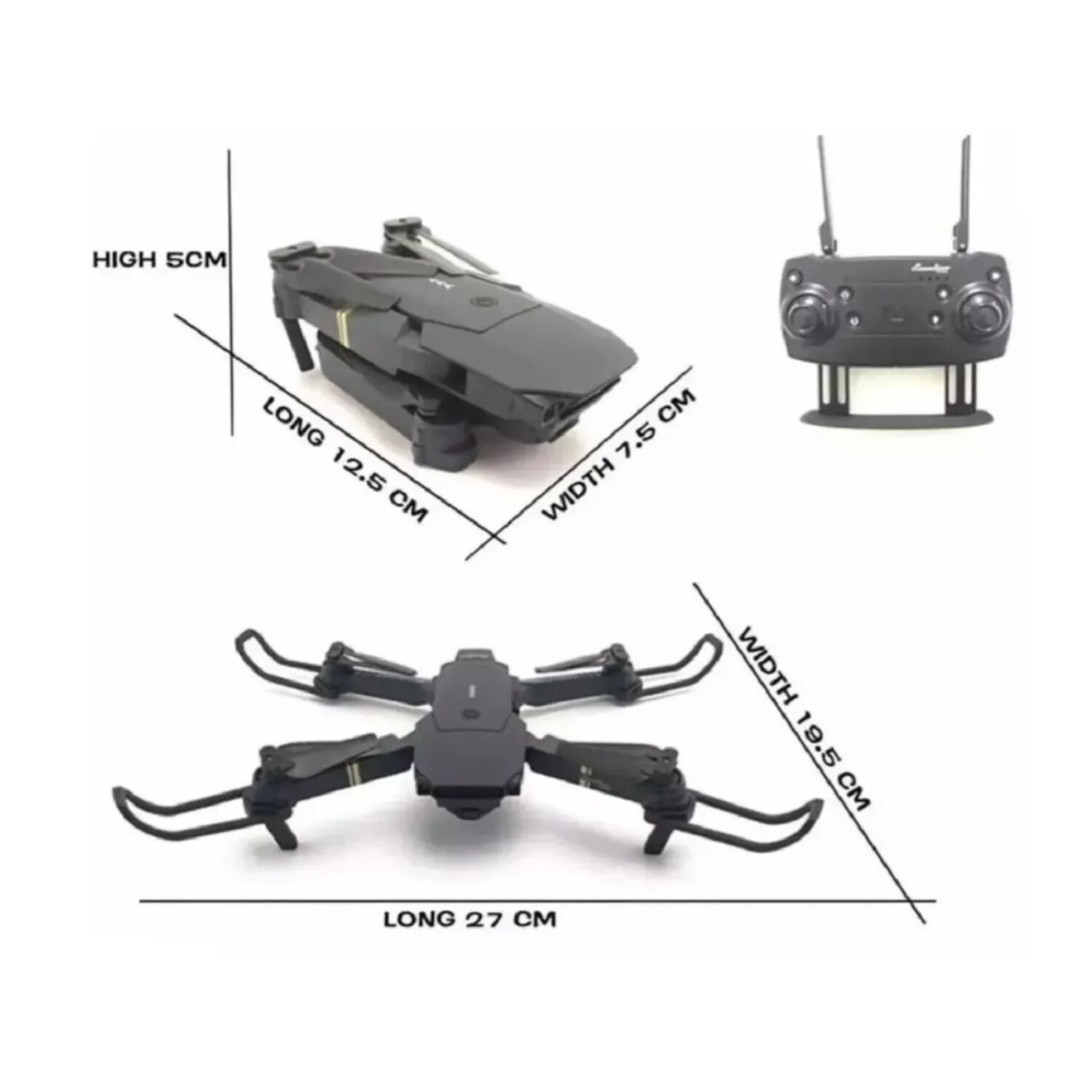 Drone Con C&aacute;mara Wifi App Control + Bater&iacute;a Recargable image number 3.0