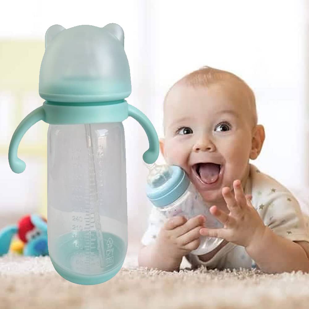 Mamadera Biberon Tetero Con Bombilla Manillas Bebe Guagua image number 2.0