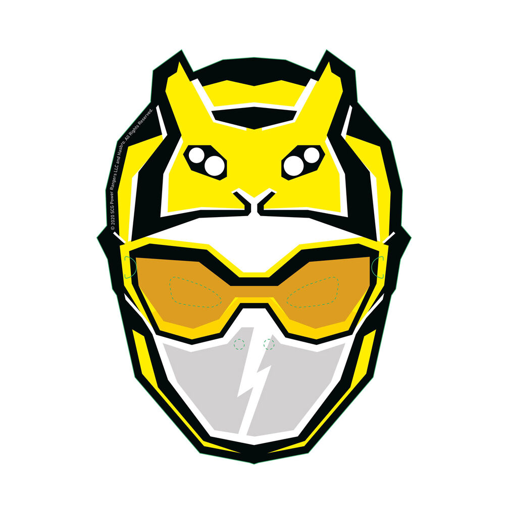 Set 6 Mascaras Power Rangers image number 3.0