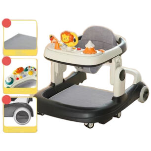 Andador Caminador Plagable Apoya Pies Royal Negro Lubabycas