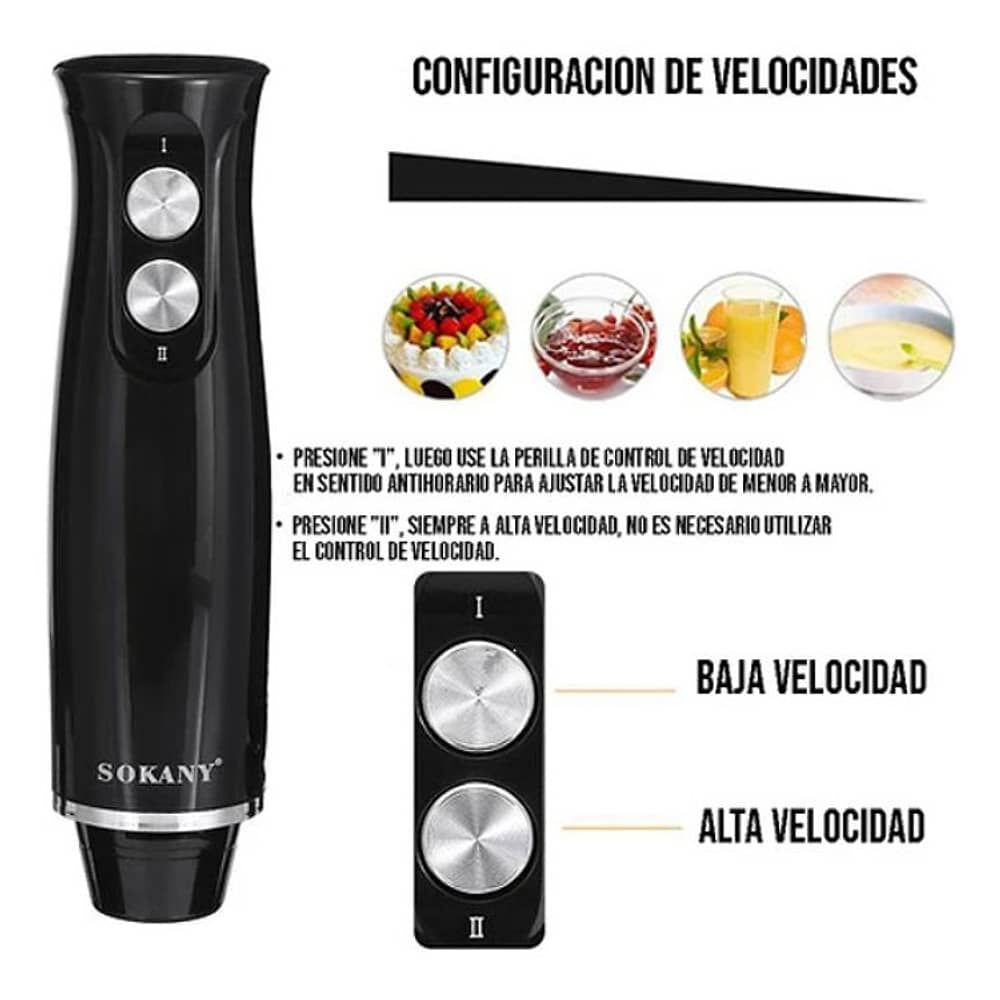 Batidora De Mano 4 En 1 Con Cuchillas Extraibles 500w image number 3.0