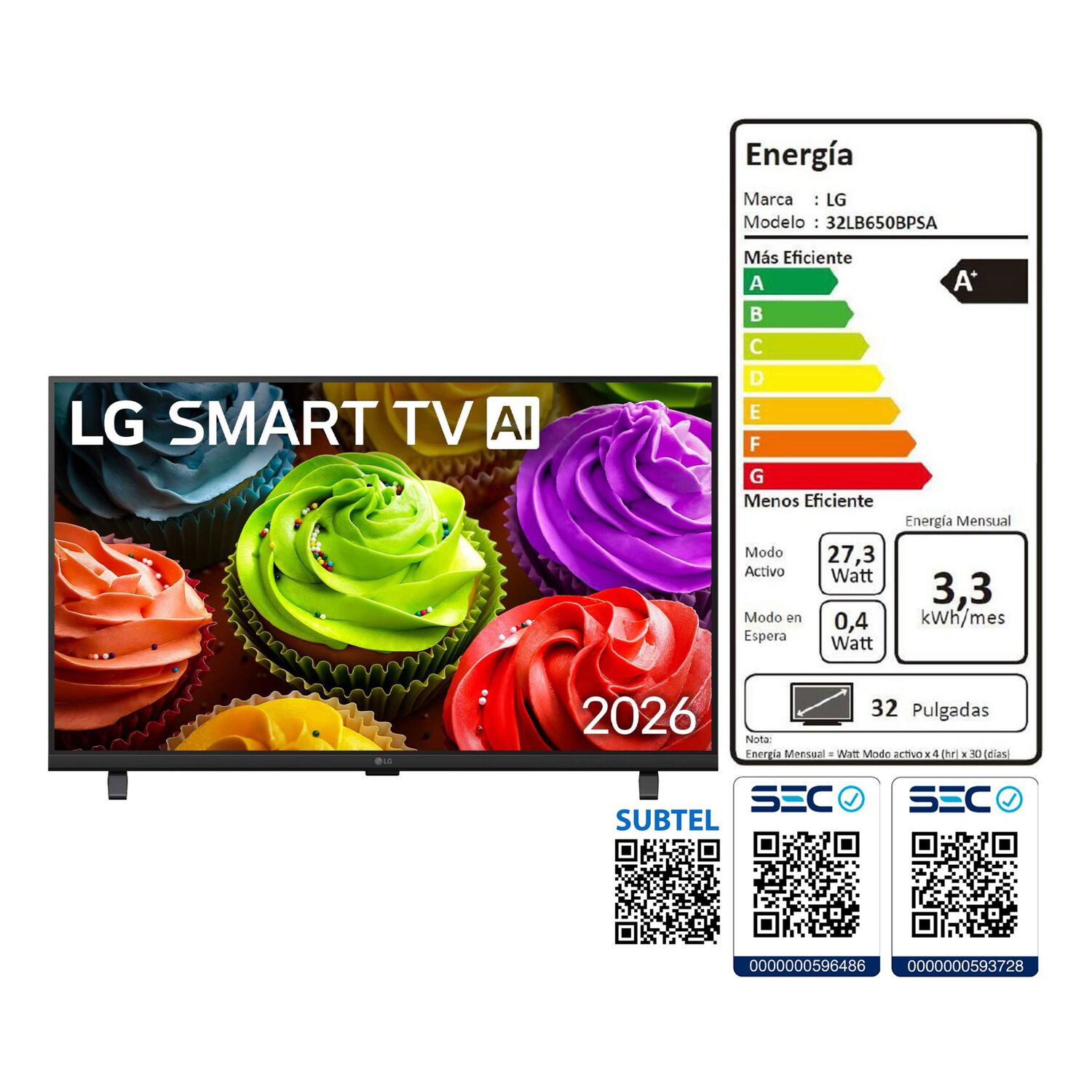 Led 32" LG 32LB650BPSA / Full HD / Smart TV image number 10.0