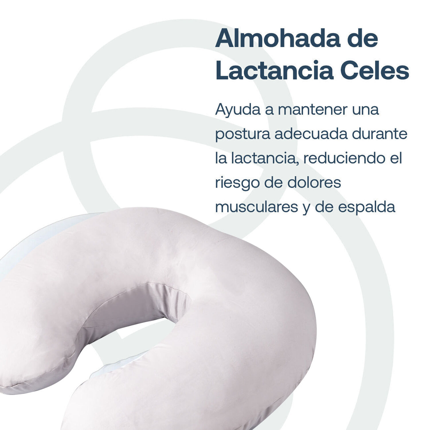 Cojin De Lactancia Gris Bebesit image number 1.0