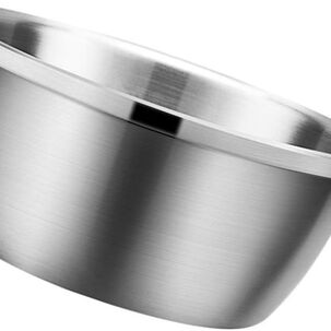 Bowl Ensaladera Redondo Base Plana Acero Cocina 36cm