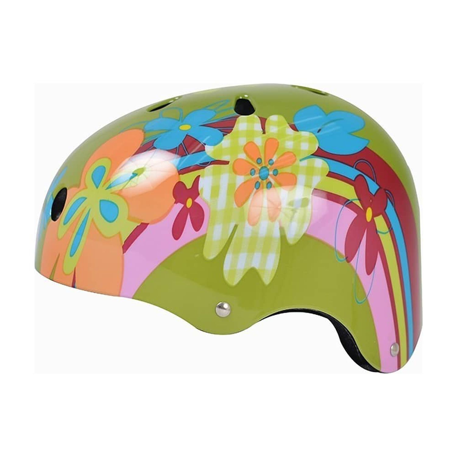 Casco Bicicleta Urbano Mtb Adulto Mujer Flores Verde image number 0.0