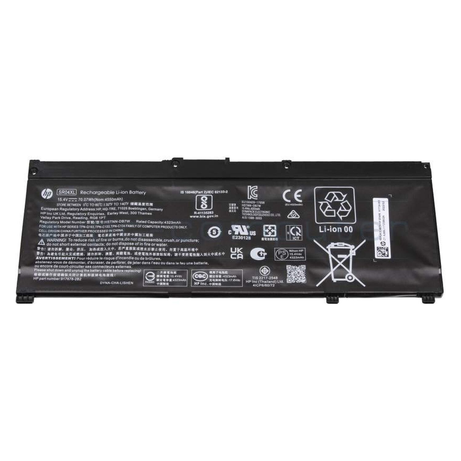 Bater&iacute;a 4c 70wh 4.55ah Lithium-ion Sr04xl image number 1.0