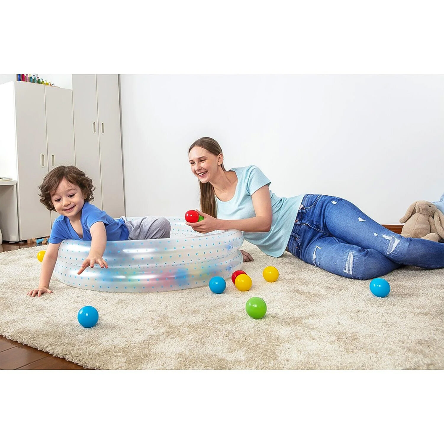 Piscina Bestway Inflable Con Pelotas Splash & Play 91x20cm image number 6.0