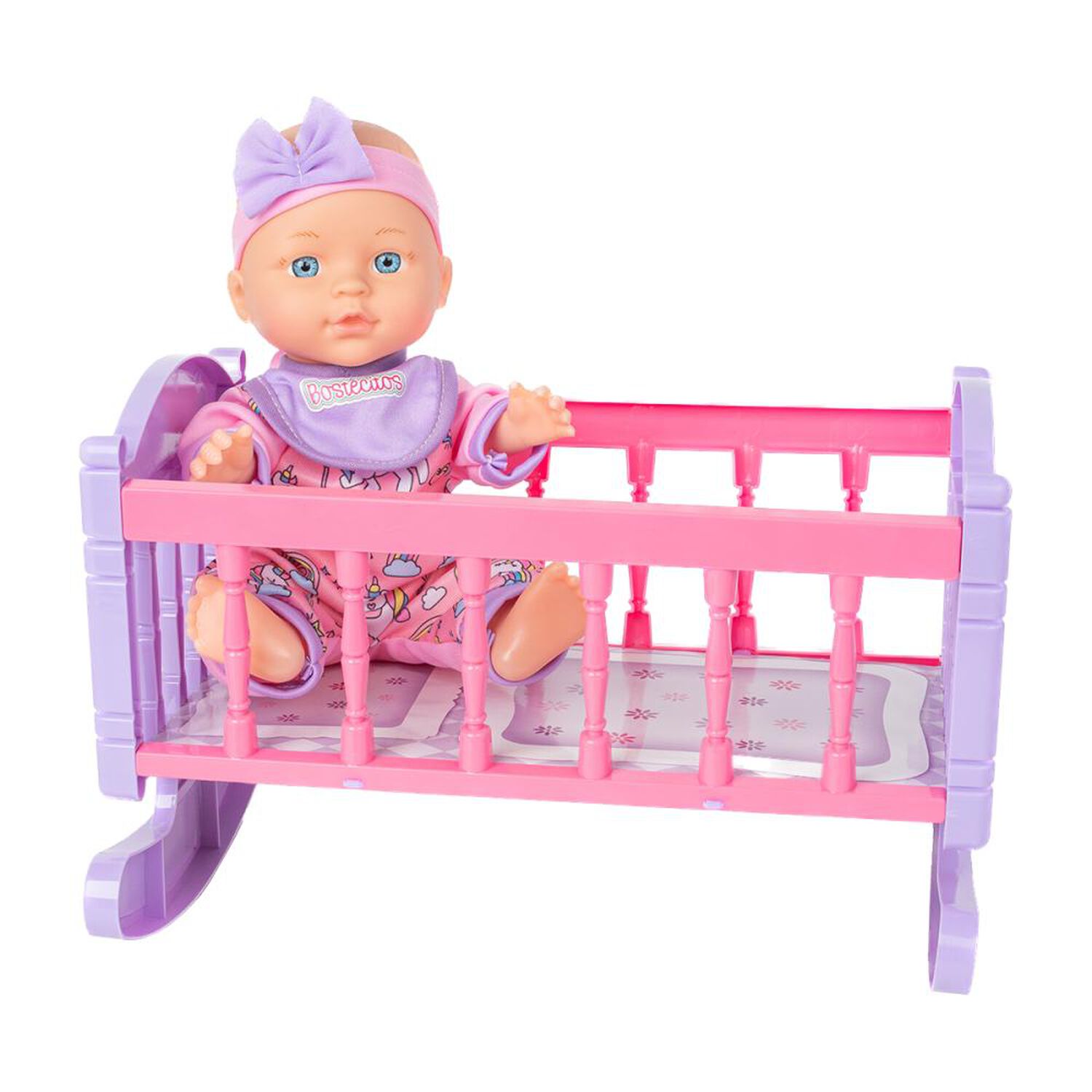 Mu&ntilde;eca Babydoll Bostecitos Abc 30cm W/3 Acc image number 1.0