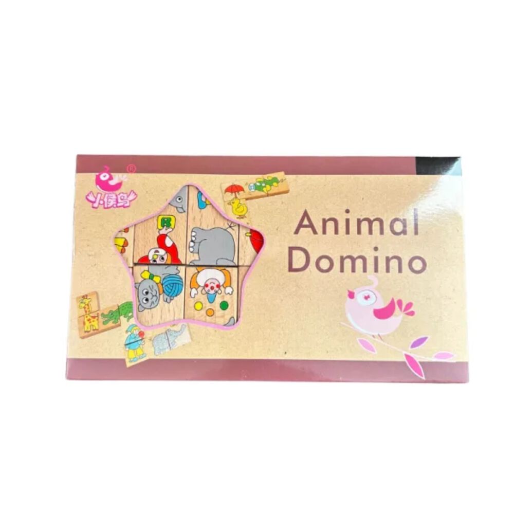 Domino Madera Animales Juego Didactico Para Niños image number 2.0