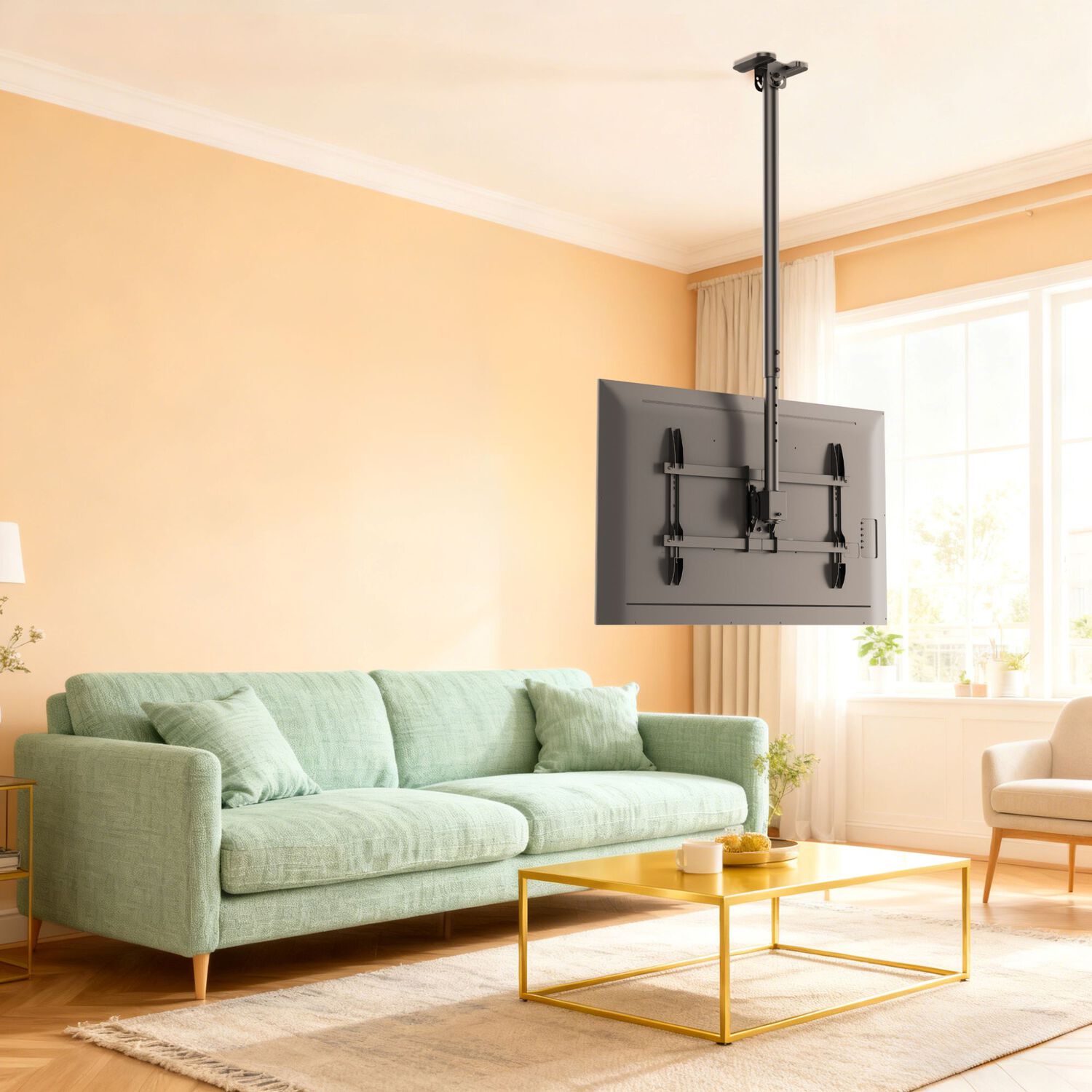 Soporte De Tv Alta Carga Para Cielo 43"~ 86" - 360 60kg Brasforma - Sbrp1546l image number 4.0