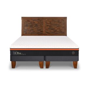Cama Europea Cic Bee Comfort / King / Base Dividida + Respaldo