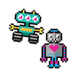 Jixelz Puzzle De Pixeles 700 Pc Set, Robots Fatbrain Toys