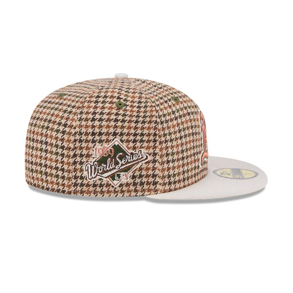 Gorra 59fifty Oakland Athletics Mlb Houndstooh Open Brown image number 3.0