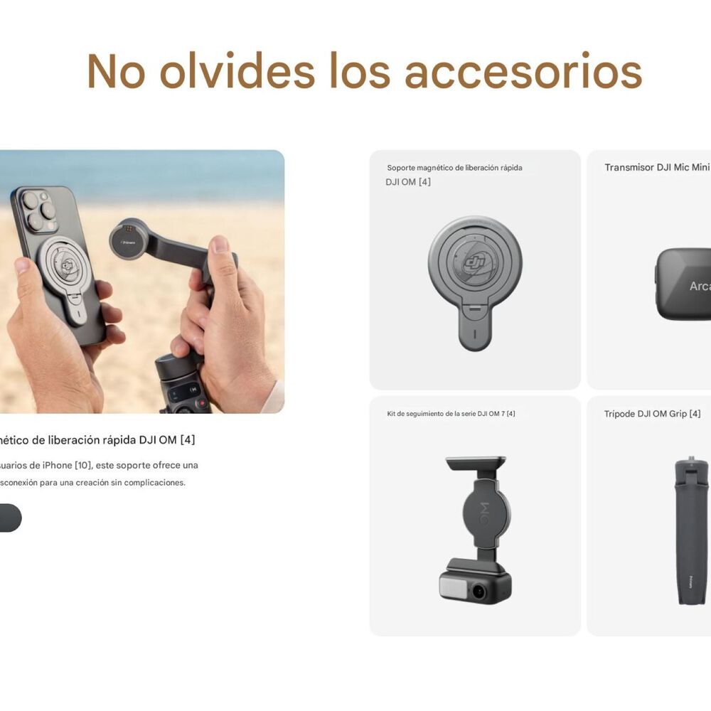 Dji Osmo Mobile 7p | Estabilizador Brazo Extensible M&oacute;dulo image number 9.0