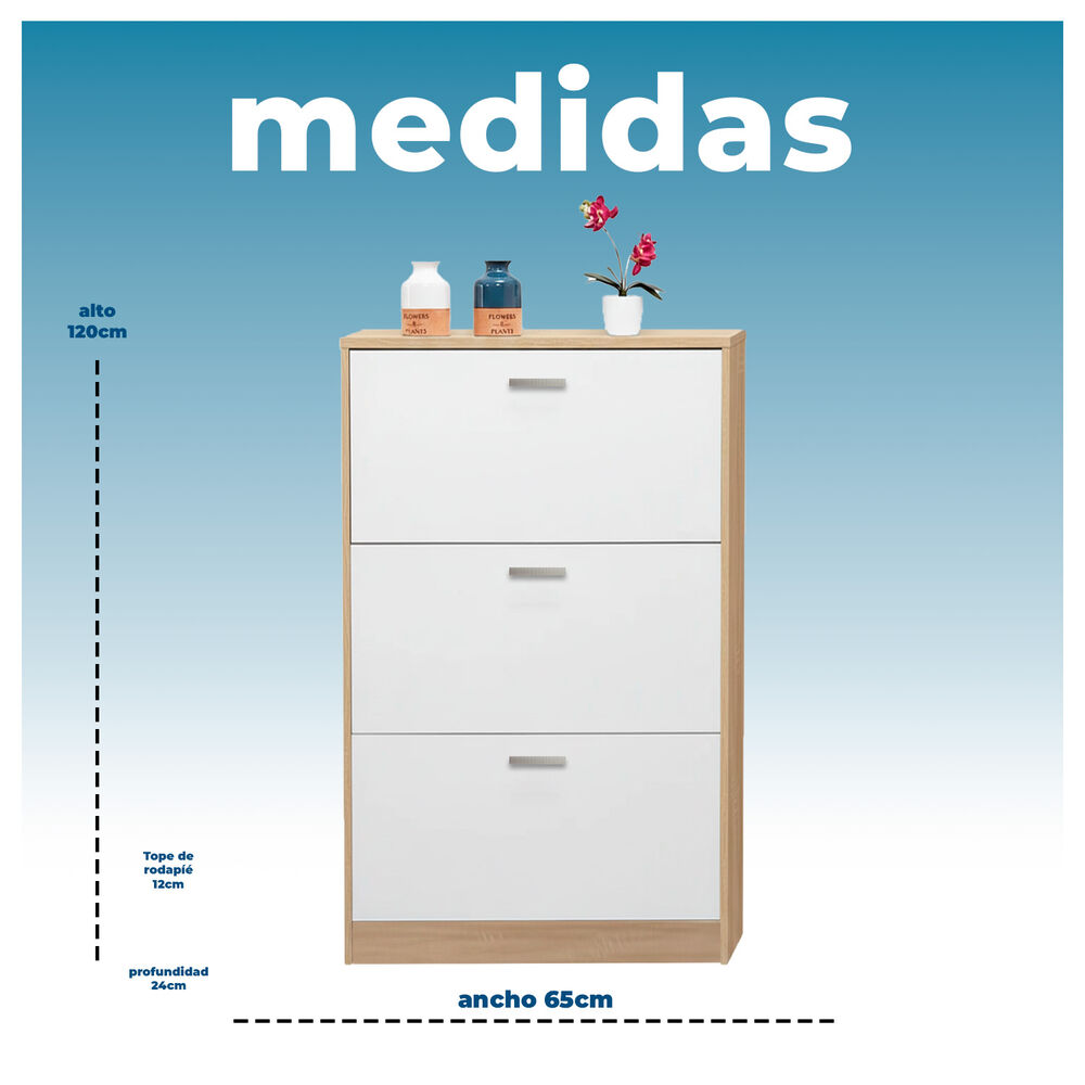 Zapatera Organizador 3 Niveles Compacta Para 18 Pares image number 5.0