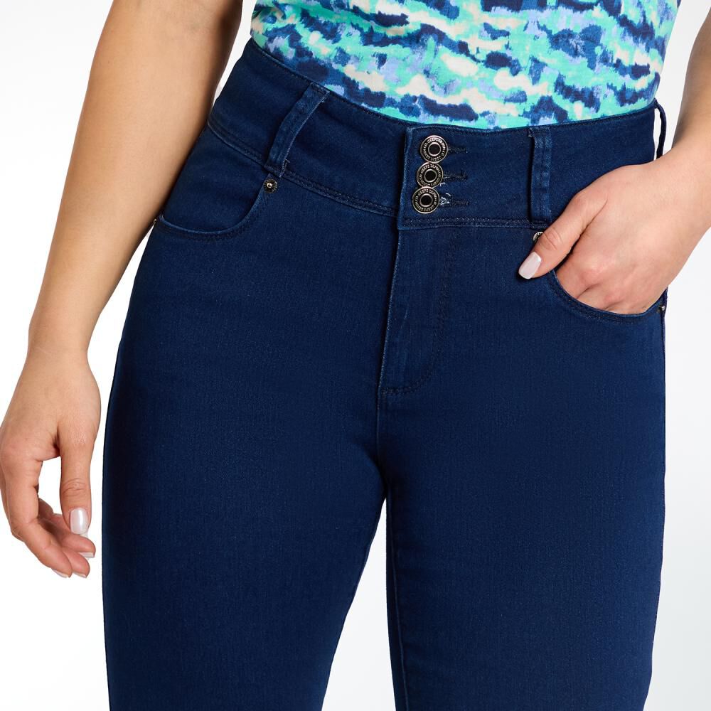 Jeans Tiro Alto Push Up Mujer Geeps image number 4.0
