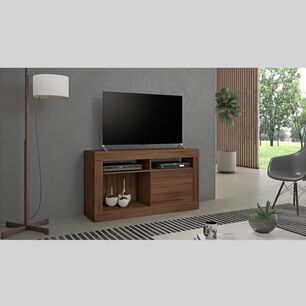 Rack Home Mobili Nogal Trend / Puerta Deslizante