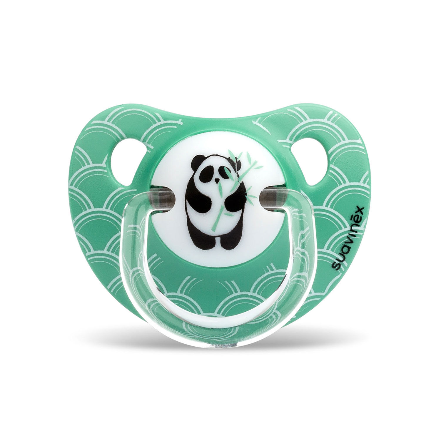 Chupete Anatomico Silicona 6-18m 2 Uni Panda Bambu Verde image number 1.0