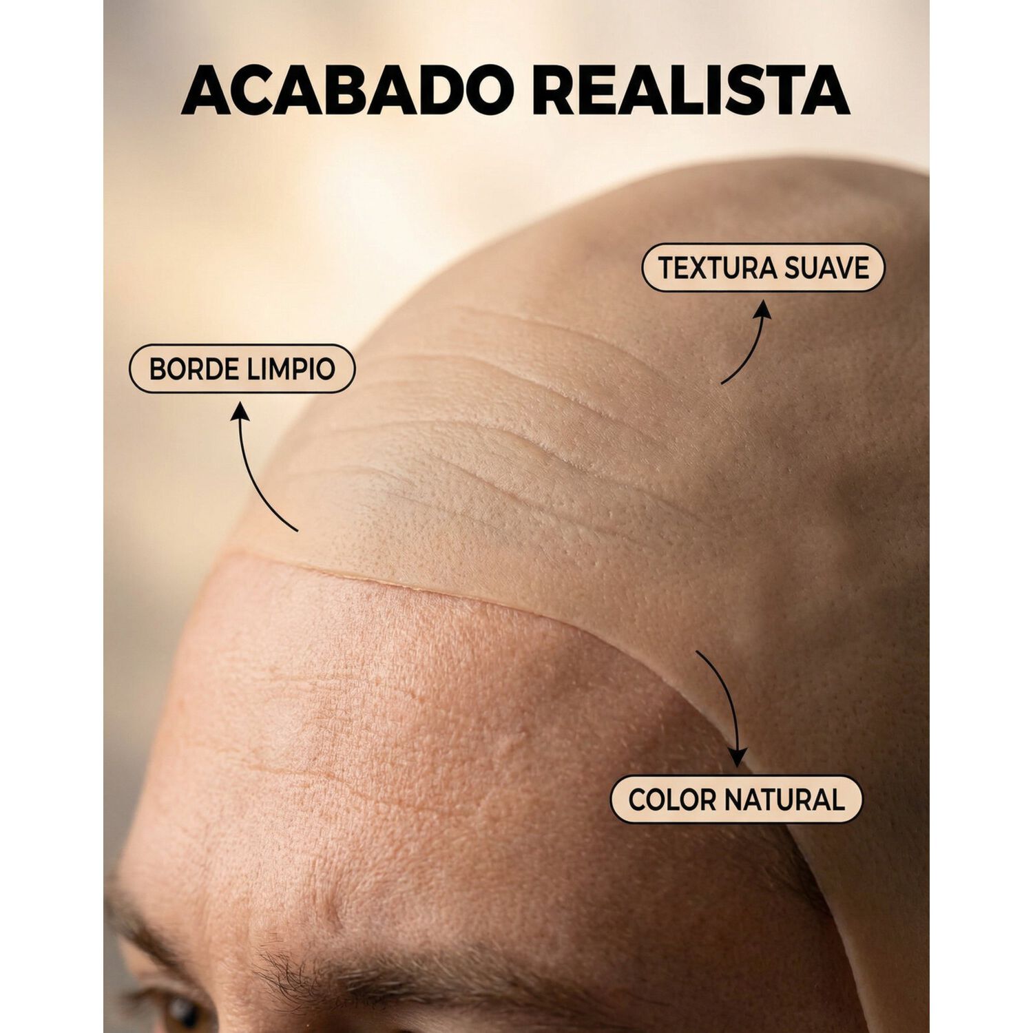 Kit Disfraz Calvo Con Lentes Aviador Y Barba Postiza Cosplay image number 4.0