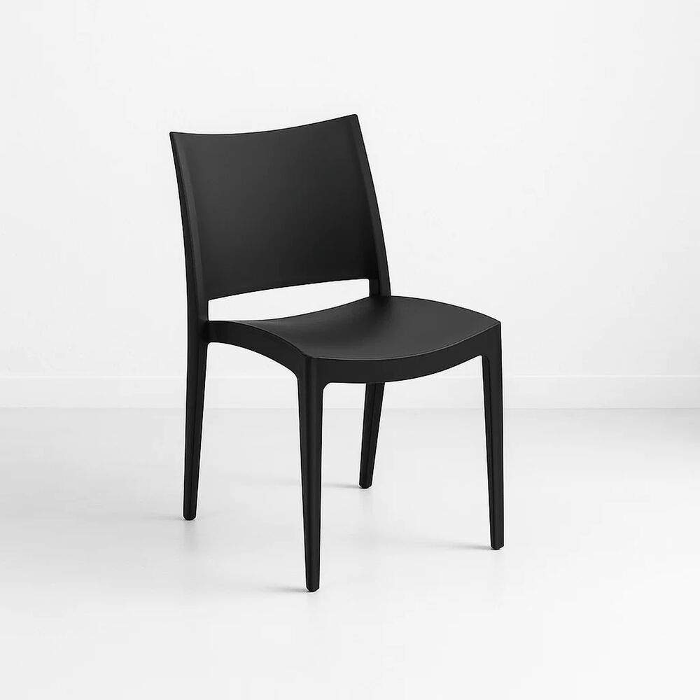 Silla De Terraza Exterior Tipo Restaurante - Negra image number 1.0