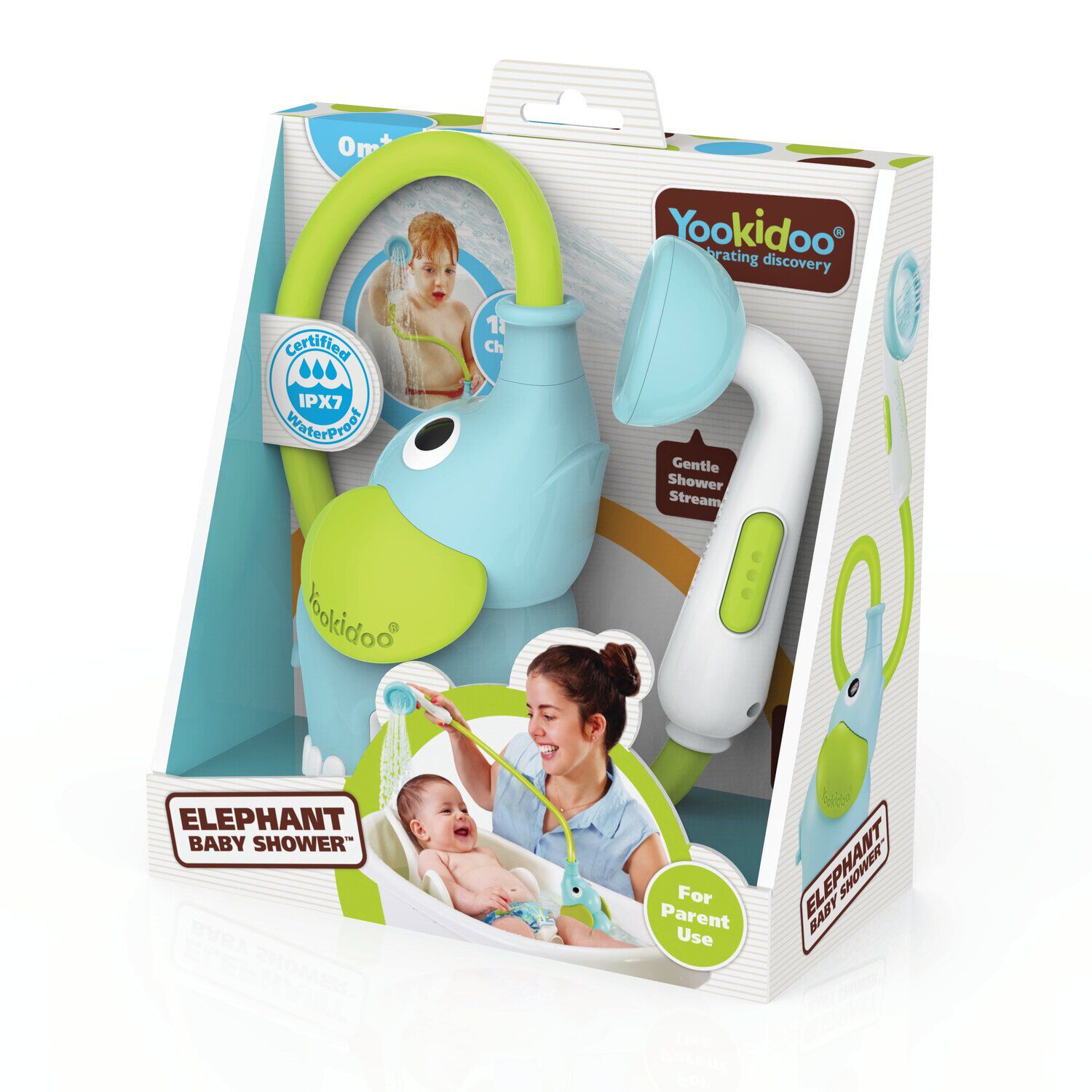 Juego De Ba&ntilde;o Elefante Ducha Interactivo Azul Infantil Beb&eacute; Ni&ntilde;o Ni&ntilde;a Tina Yookidoo image number 7.0