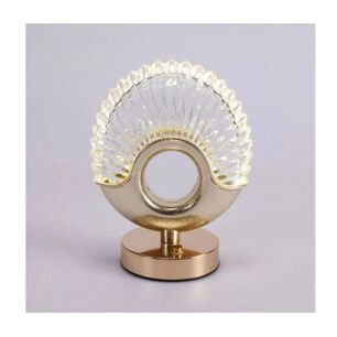 Lampara Mesa Nordica Romantica Acrilico Moderna Dorado