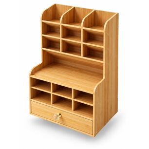 Organizador Escritorio Con Caj&oacute;n Y Compartimentos Oficina