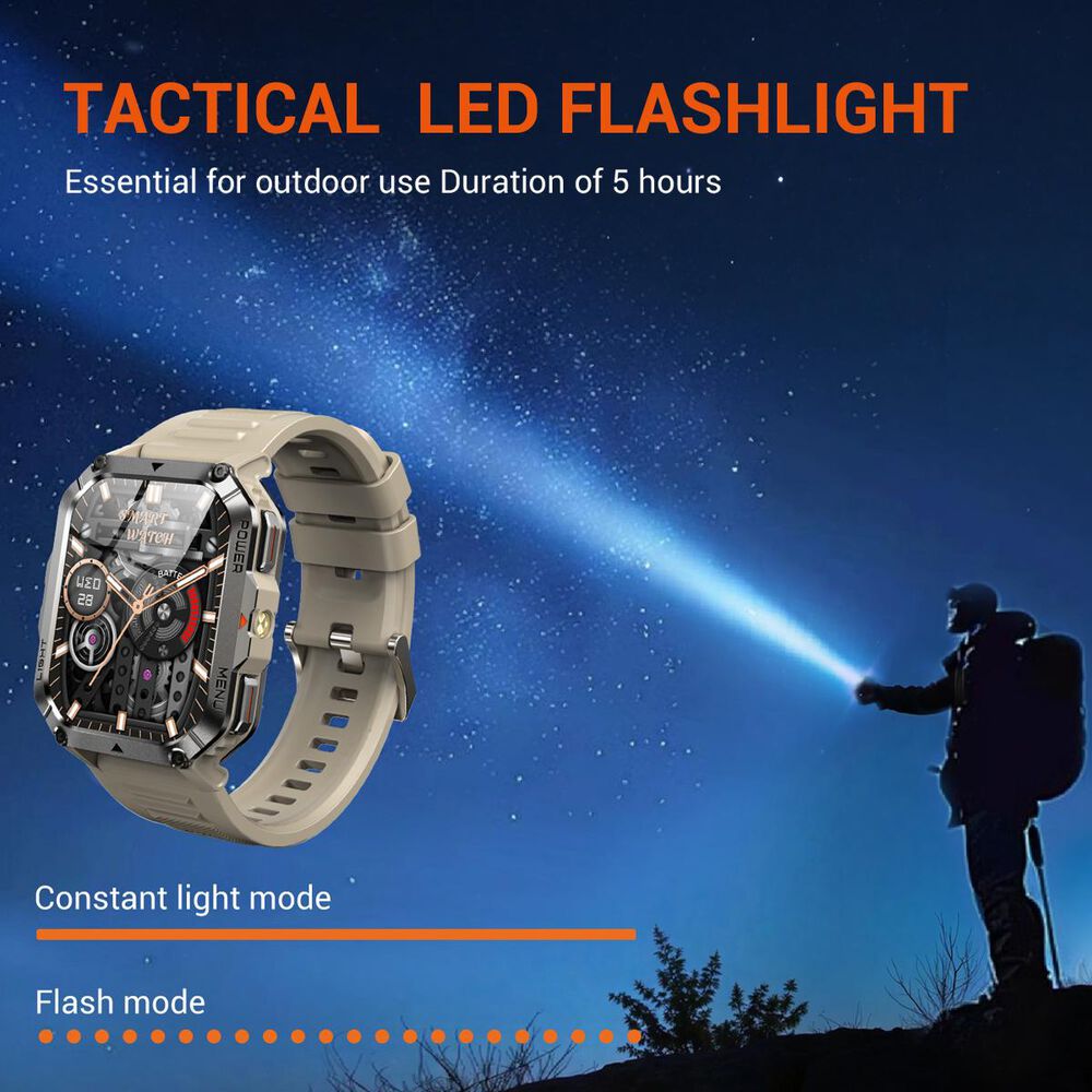 Blackview W70 Pro: Smartwatch Rugerizado, Batería 20 Días image number 5.0