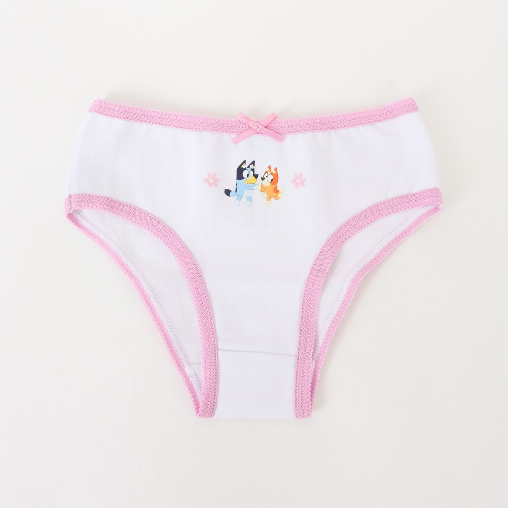 Tripack Calz&oacute;n Ni&ntilde;a Blanco Full Print Flores Bluey image number 5.0