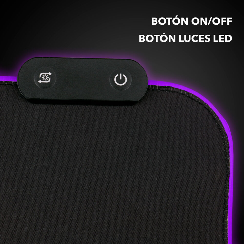Mouse Pad Gamer Luces Led Rgb Negro image number 4.0