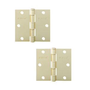 Pack 2 Bisagras Acero Odis 3,5&rdquo;&times;3,5&rdquo;&times;2,0mm - Bronce