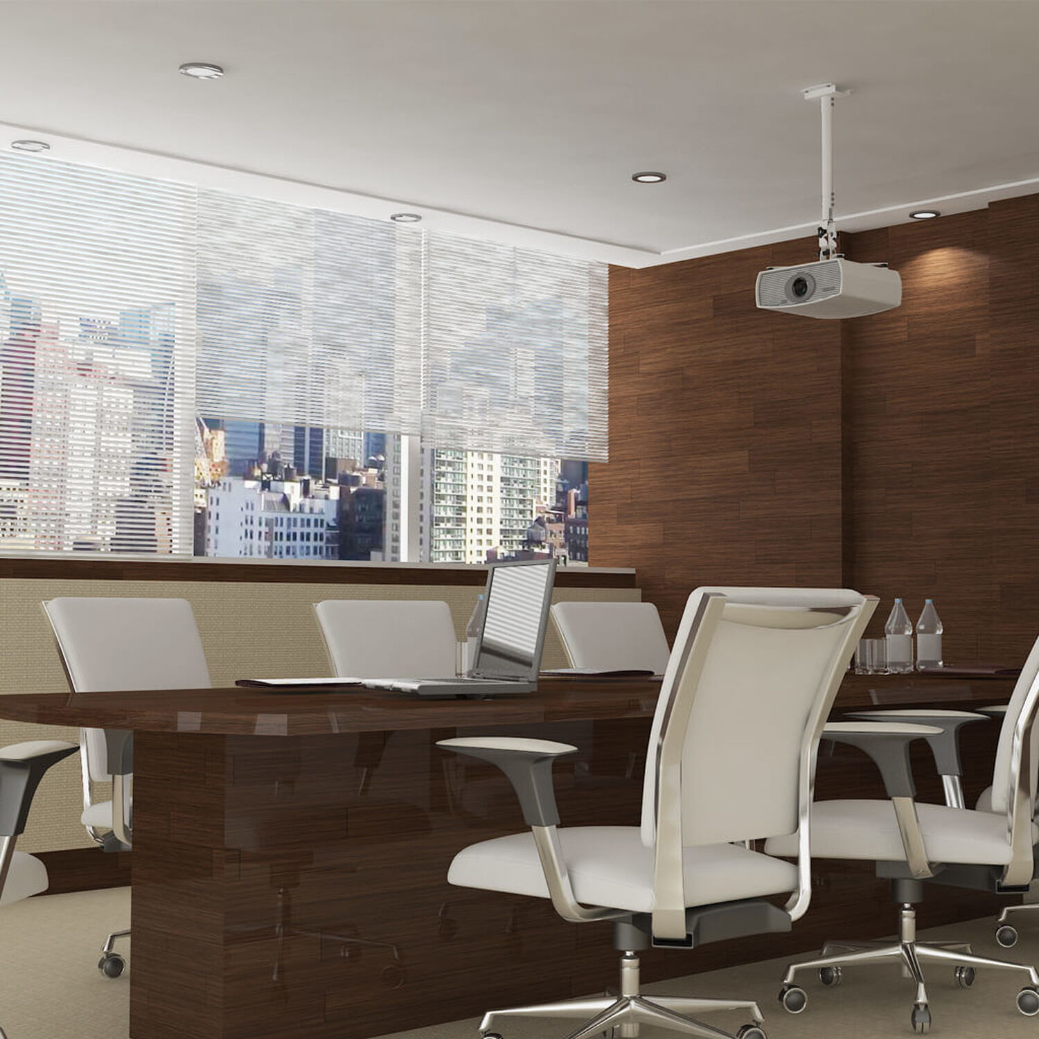Soporte Proyector Brazo De 90.5 Cm Blanco Techo/pared - Inclinable - Sbrp756b Brasforma image number 1.0