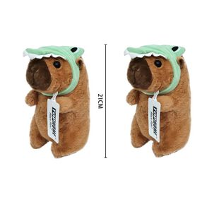 Peluche Capibara Gorrita Cocodrilo 21cm