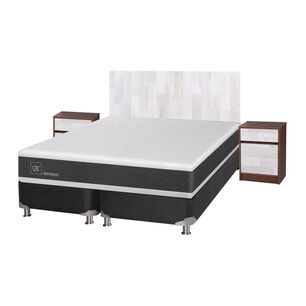 Box Spring Cic New Ortopedic / King / Base Dividida + Set de Maderas Legno