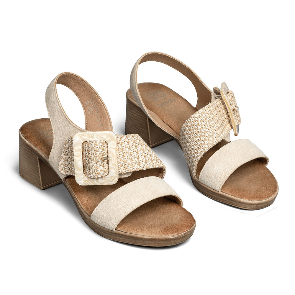 Sandalia Fiesta Tacon Vintage Mujer Weide Jn705 image number 5.0