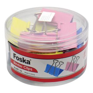 Clips De Carpeta Colores 51 Mm 801-1d Foska