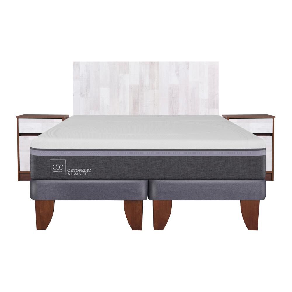 Cama Europea Cic Ortopedic Advance / King / Base Dividida + Set De Maderas image number 0.0
