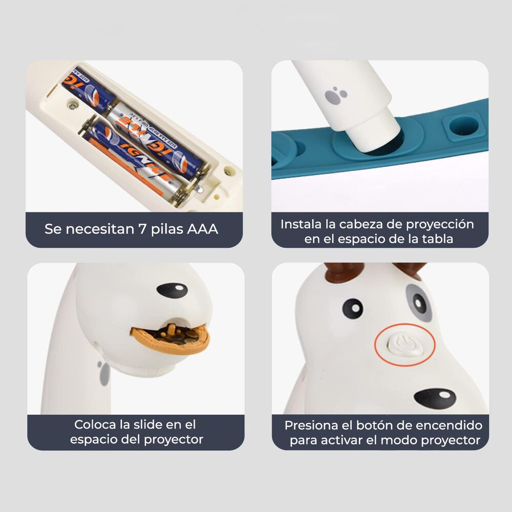 Mesa Juguete Proyector Cachorro Para Dibujar Multifuncional image number 2.0