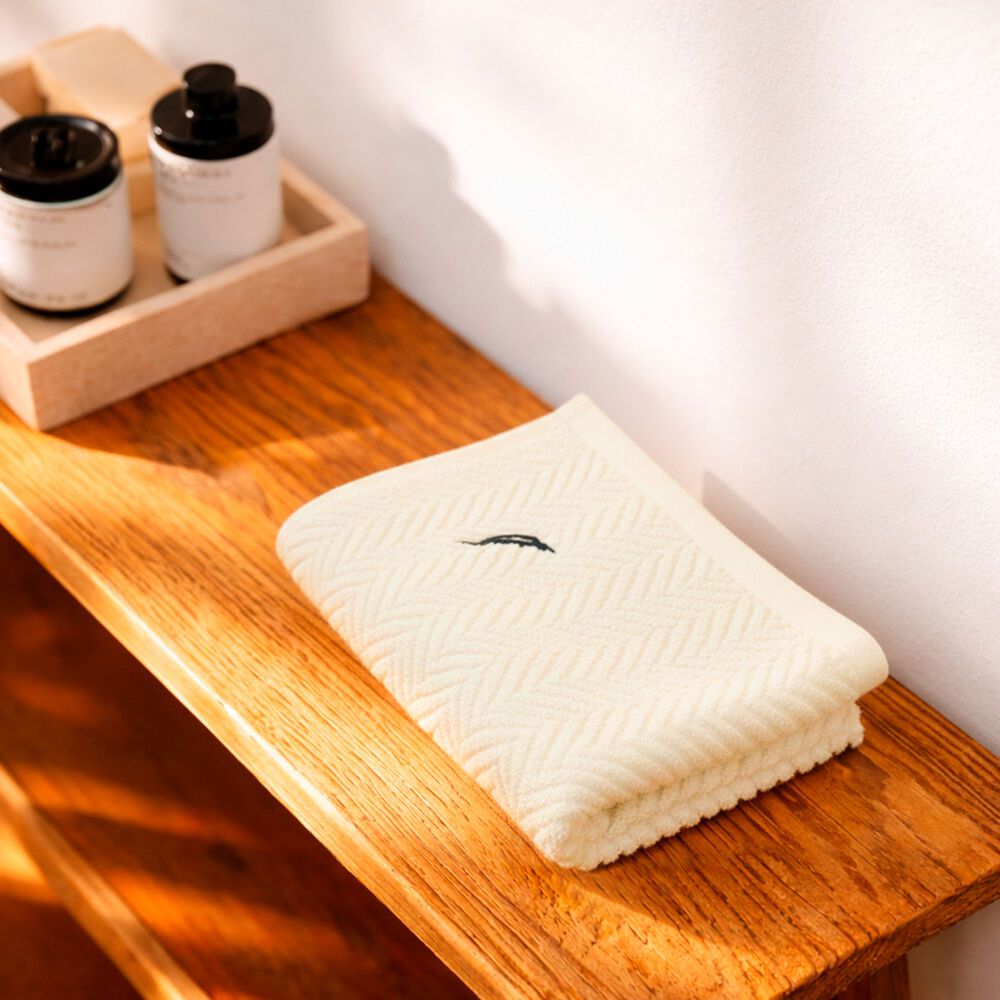 Set 3 Toallas Nautica Vis Cara+mano+cuerpo 100% Algod&oacute;n Alta Calidad Crema image number 3.0