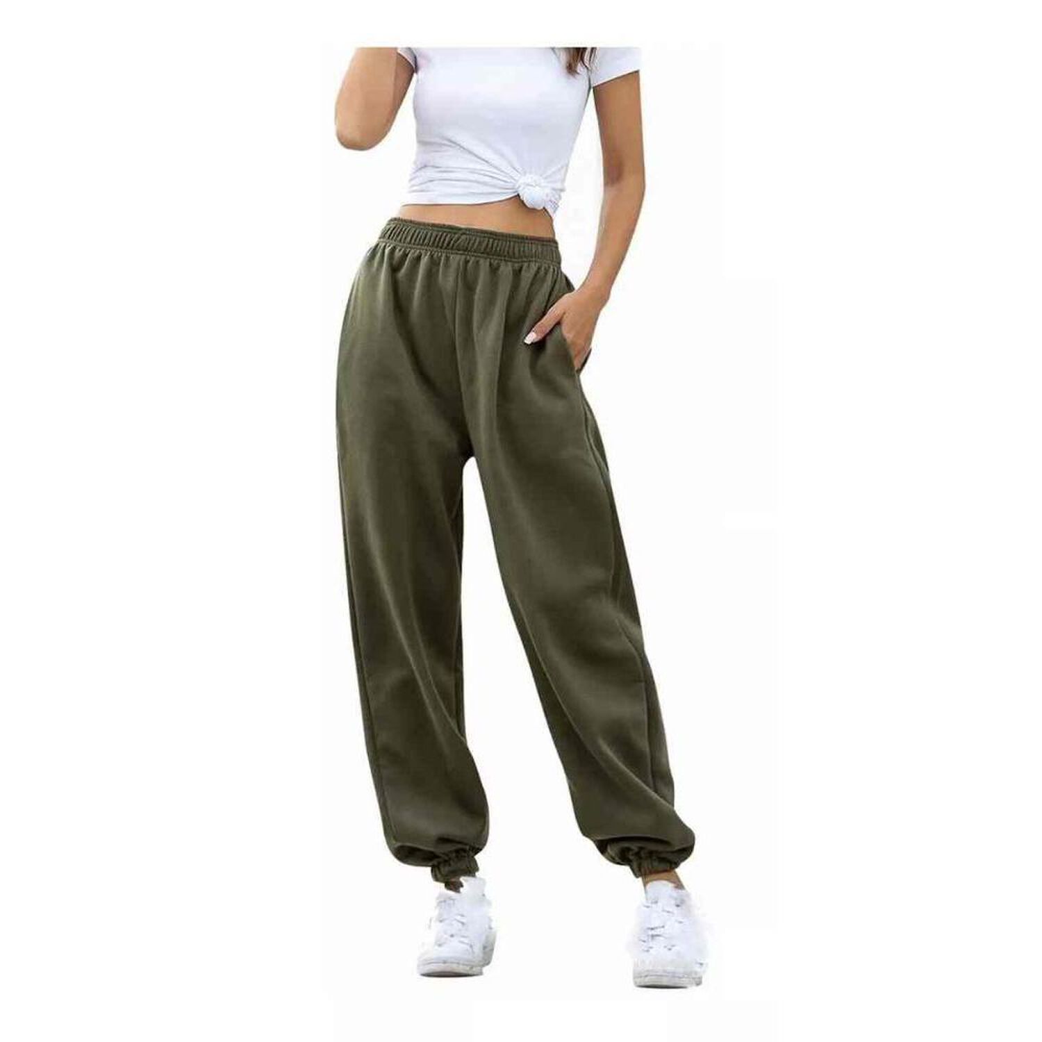 Pantal&oacute;n Deportes Joggers De Algod&oacute;n C&oacute;modo Buzo Para Mujer image number 1.0