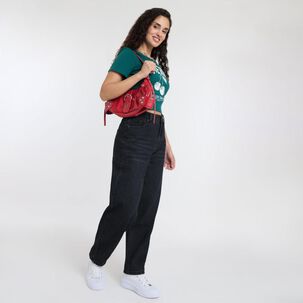 Jeans Tiro Medio Barrel Mujer Freedom