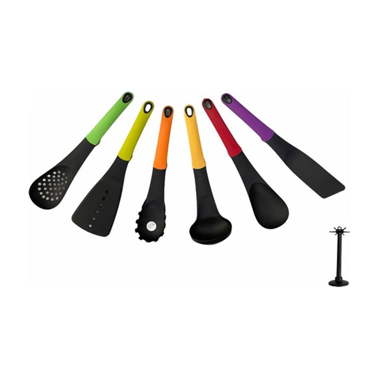 Set 6 Utensilios Espatulas Cuchara Cucharon Cocina image number 0.0