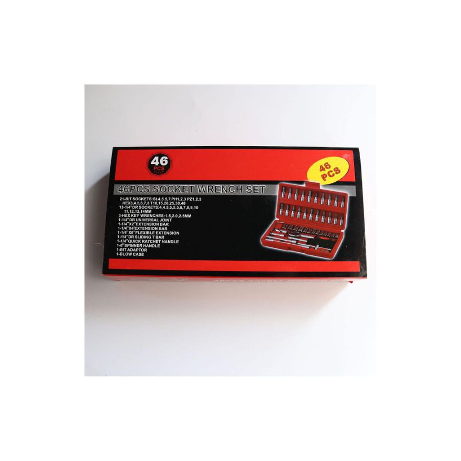 Juego Estuche De Llaves Trinquete Dados Por 46pcs Puntas Metricas image number 2.0