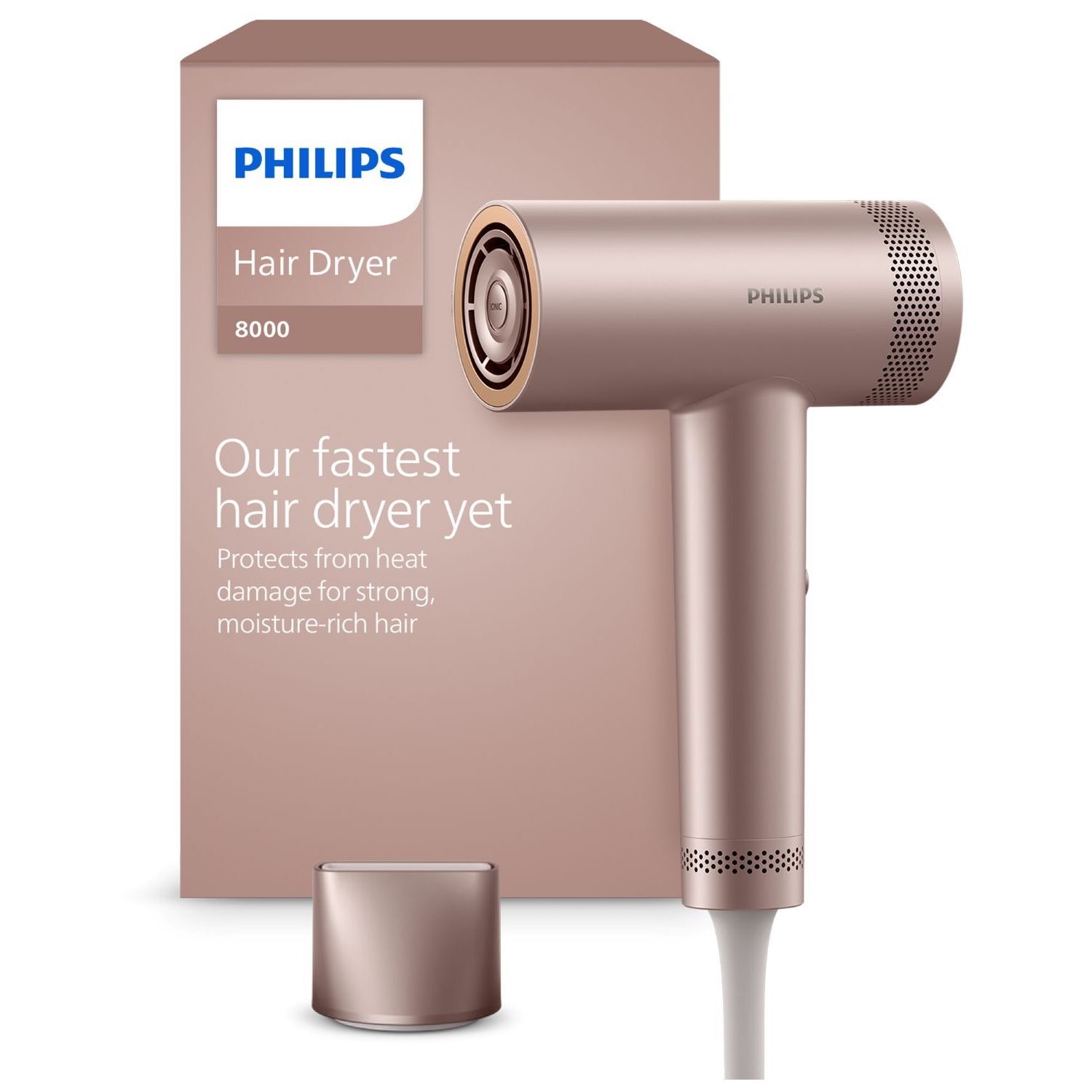 Secador De Pelo Philips I&oacute;nico Serie 8000 BHD837/00 Motor 100k RPM image number 0.0