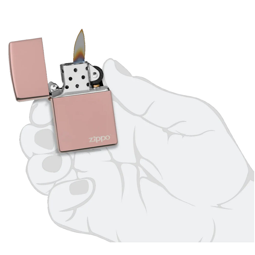 Encendedor Zippo Classic High Polish Gold Rosa Zp49190zl image number 2.0