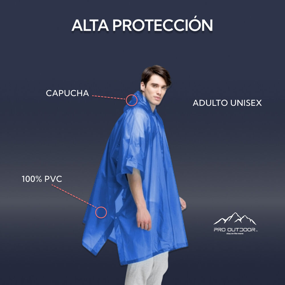 Poncho Para Lluvia Impermeable Pro Outdoor image number 2.0