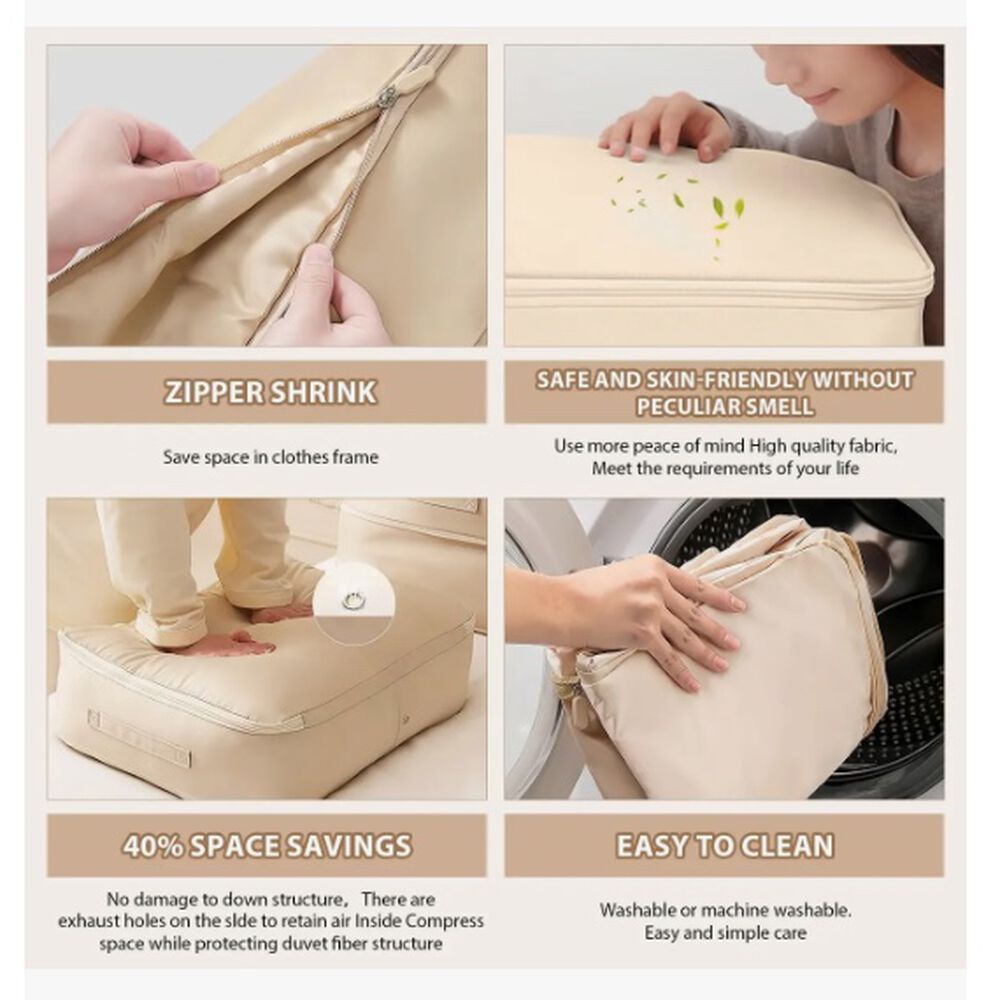 Bolsa Comprimida Organizador De Ropa image number 4.0