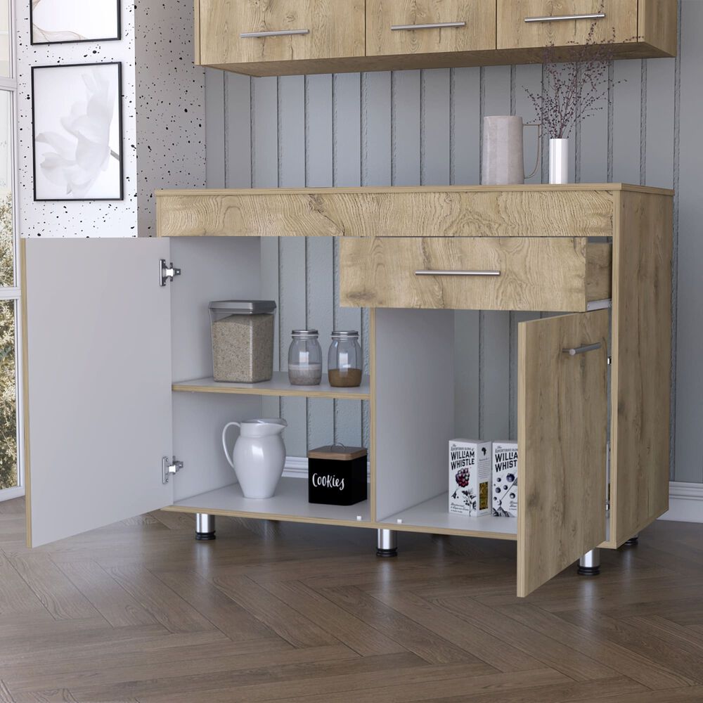 Mueble Base 3 Puertas 1 Cajon Mealmina Fm-008c - Cafe Claro image number 5.0