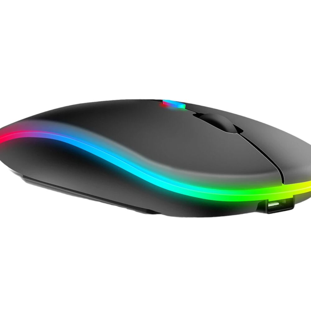 Mouse Inalámbrico Dual Bluetooth + Usb 2g Recargable Rgb Bk image number 2.0